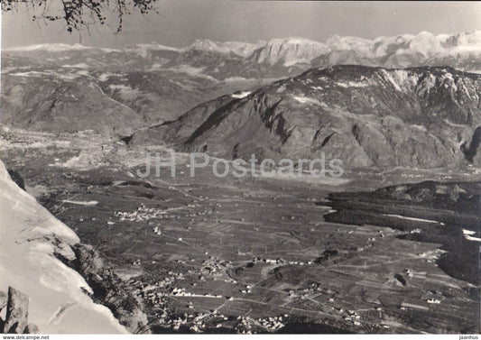 Bolzano - Bozen e Dolomiti viste dal Monte Penegal 1740 m - Italy - Italia - unused - JH Postcards