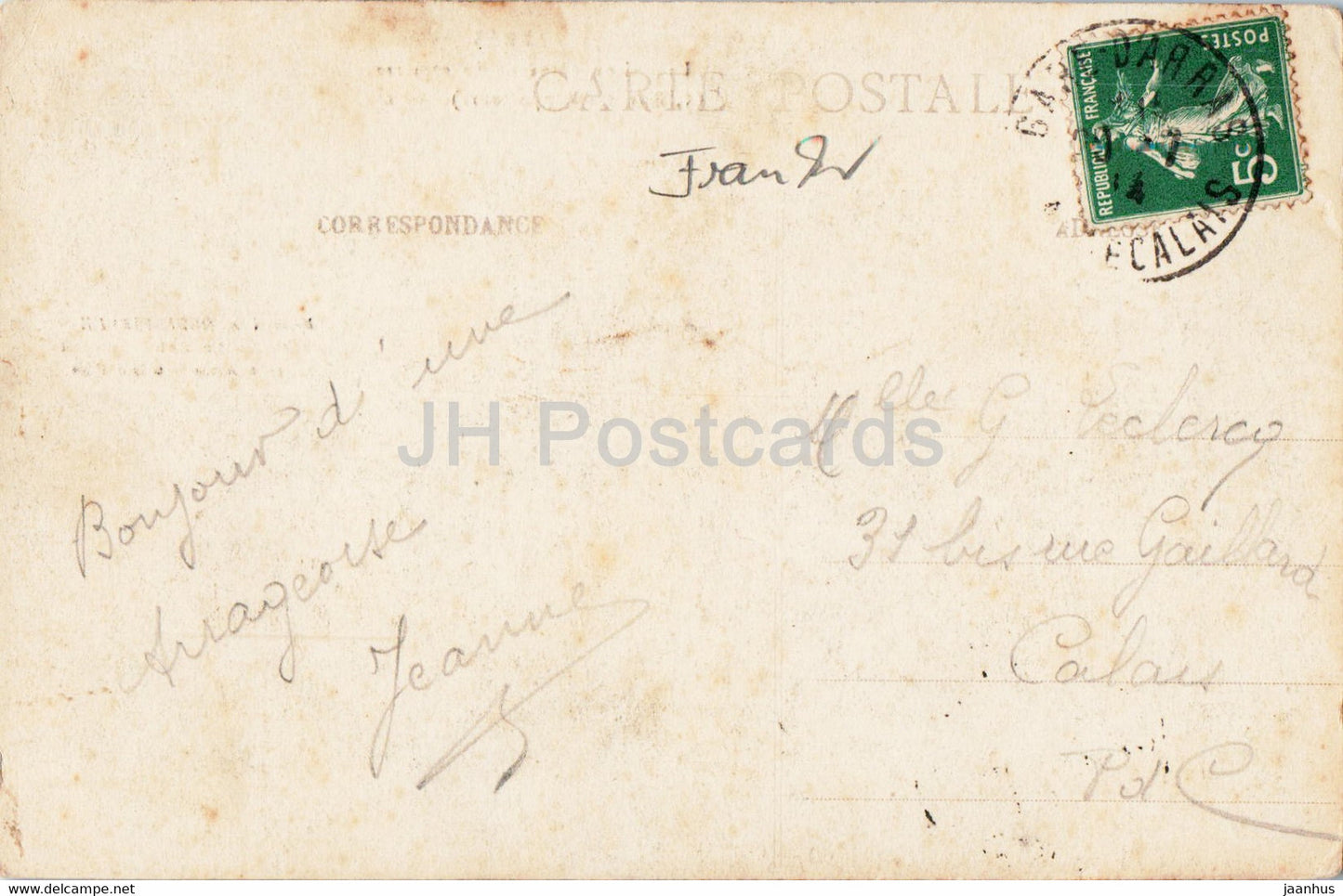 Arras - Le Maison ou vecut Robespierre - 72 - carte postale ancienne - 1914 - France - occasion