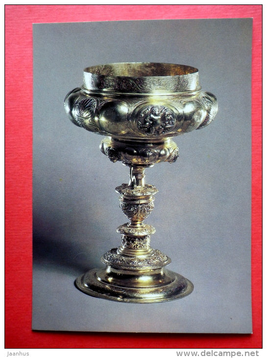 Cup , XVI century , silver , Germany - Moscow Kremlin Armoury - 1982 - Russia USSR - unused - JH Postcards