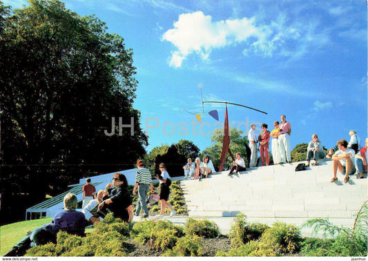 Louisiana Museum of Modern Art - Granite stairs on the southern slope by Øresund - Denmark - unused - JH Postcards