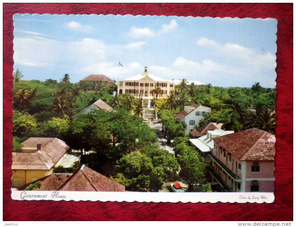 Nassau in the Bahamas - Government House - 1964 - Bahamas - unused - JH Postcards