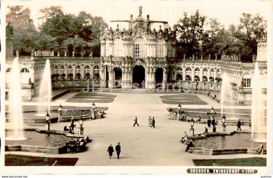 Dresden - Zwingerhof - 1292 - old postcard - 1941 - Germany - used - JH Postcards