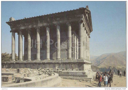 Garni Temple - ancient building - 1989 - Armenia USSR - unused - JH Postcards