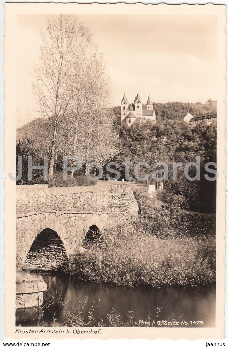 Kloster Arnstein b Obernhof - 1478 - old postcard - Germany - unused - JH Postcards