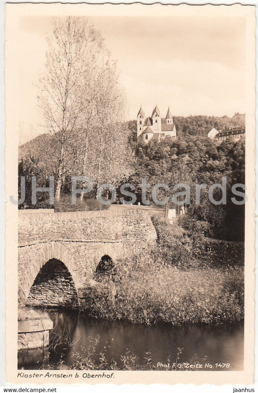 Kloster Arnstein b Obernhof - 1478 - old postcard - Germany - unused - JH Postcards