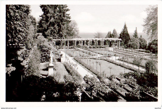 Insel Mainau im Bodensee - Rosengarten - old postcard - Germany - used - JH Postcards