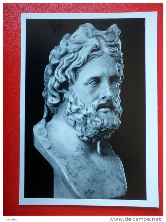 Portrait of a Poet , roman copy - Ancient Greece - Antique sculpture in the Hermitage - 1964 - Russia USSR - unused - JH Postcards