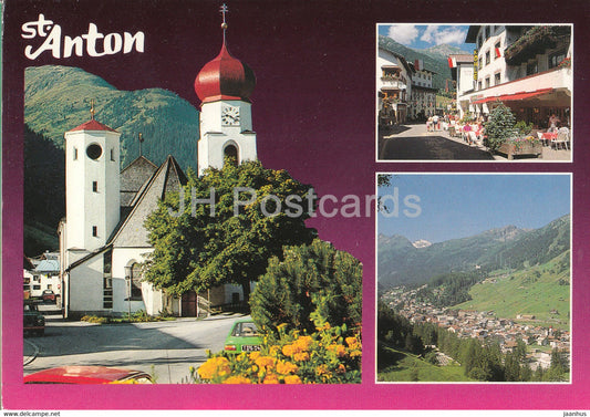 St Anton 1304 m im Arlberg - Tirol - church - Sommer - Freizeit - Erlebnis - multiview - 1992 - Austria - used - JH Postcards