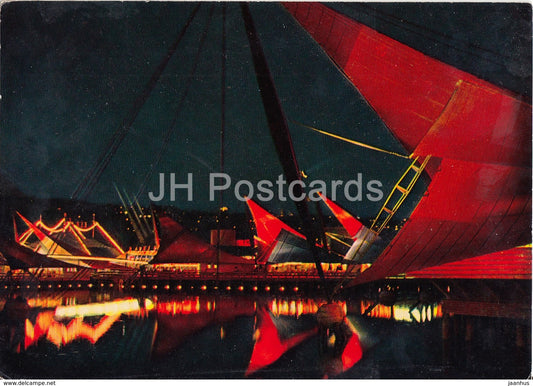 Lausanne - Exposition Nationale Suisse  - Secteur du port de nuit - 1964 - Switzerland - used - JH Postcards