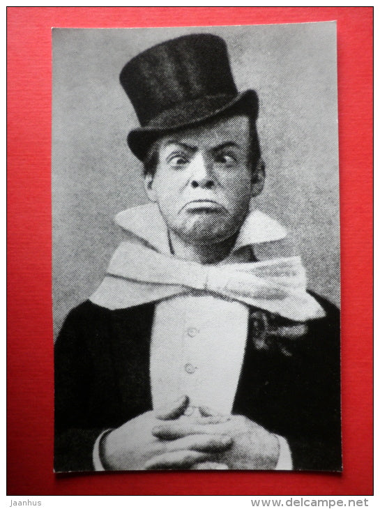 Pavel Brykin - redhead clown - Russian Circus - 1987 - Russia USSR -unused - JH Postcards