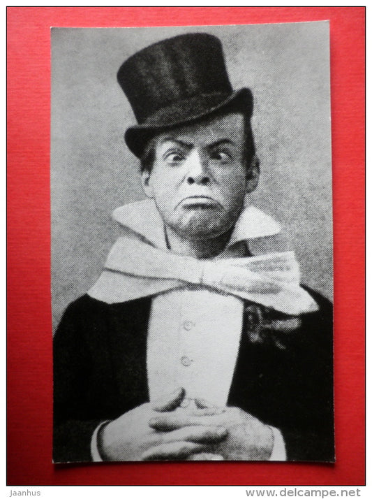 Pavel Brykin - redhead clown - Russian Circus - 1987 - Russia USSR -unused - JH Postcards