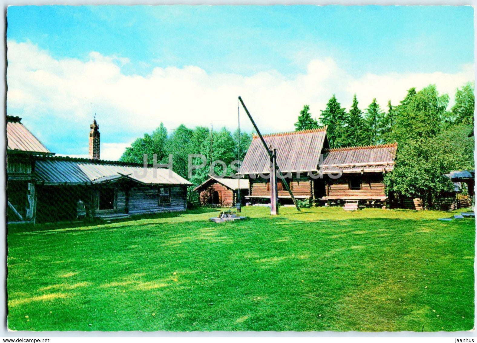 Mora - Zorns Gammelgard - View of the Courtyard - Sweden - unused - JH Postcards