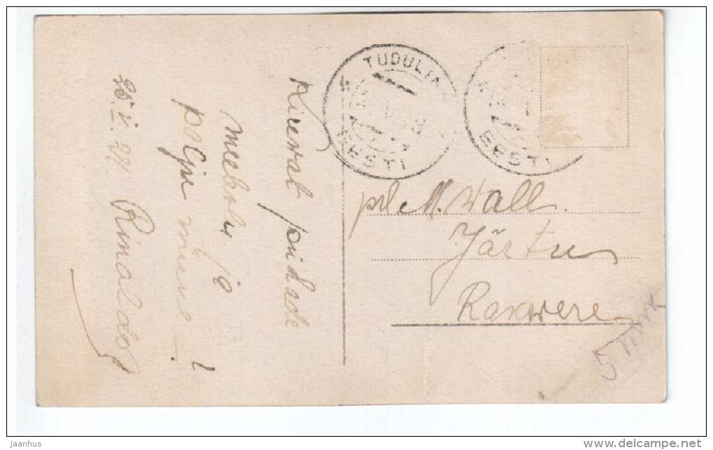 Family - PFB 5149/4 - old postcard - circulated in Estonia 1924 Tudulinna - used - JH Postcards