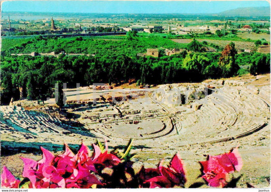 Siracusa - Teatro Greco - Greek theatre - ancient world - 7 - 1975 - Italy - used - JH Postcards