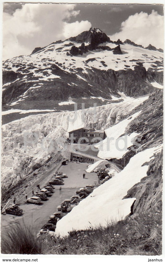 Eisgrotte Rhonegletscher - Gerstenhorner - car - 43103 - Switzerland - old postcard - unused - JH Postcards