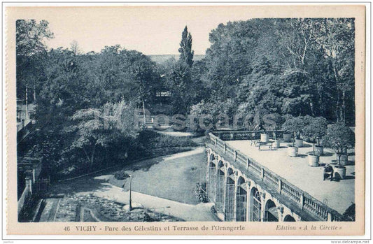 parc des Celestins et Terrasse de l´Orangerie - Park Celestins - 46 - Vichy - Allier - France - unused - JH Postcards
