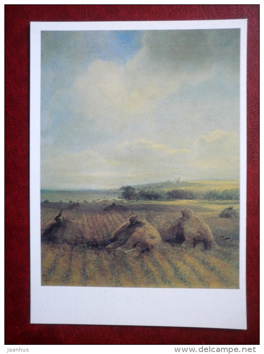 painting by Alexei Savrasov , By the end of the summer on the Volga , 1873 - russian art - unused - JH Postcards