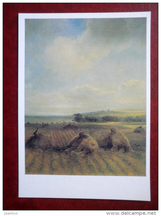 painting by Alexei Savrasov , By the end of the summer on the Volga , 1873 - russian art - unused - JH Postcards