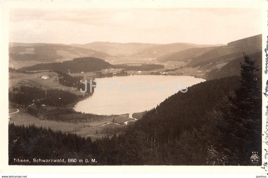 Titisee - Schwarzwald 860 m - 111 - old postcard - 1934 - Germany - used - JH Postcards