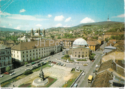 Pecs - view - square - 1982 - Hungary - used - JH Postcards
