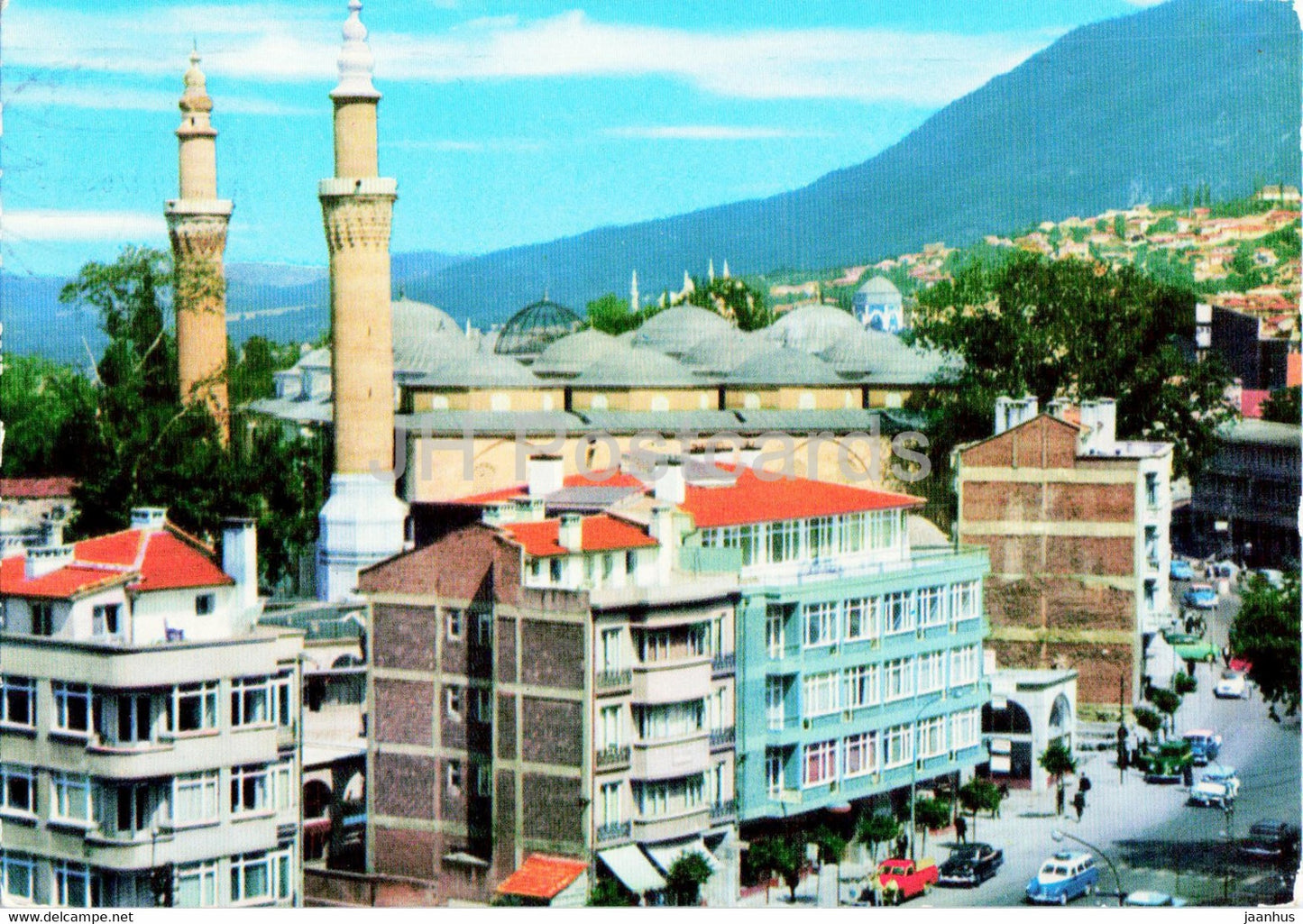 Bursa - General view of the Ulucami - Ilo Color - Turkey - used - JH Postcards