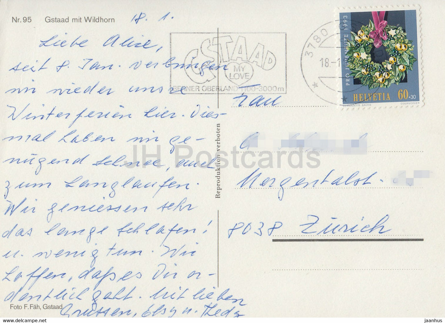 Gstaad mit Wildhorn - 95 - Switzerland - used