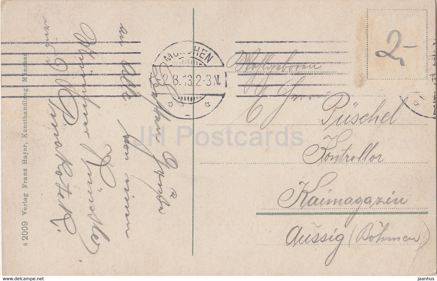 Munchen - Justizpalast und Karlsplatz - Munich - 2009 - old postcard - 1918 - Germany - used