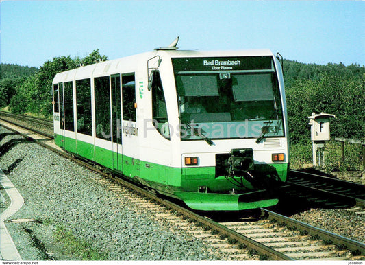 Vogtlandbahn VT 39 - train - railway - locomotive - Germany - unused - JH Postcards