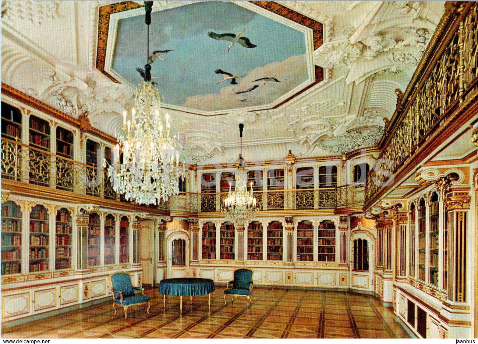 Copenhagen - Kobenhavn - Christiansborg slot - H M the King's Library - castle - 1104 - Denmark - unused - JH Postcards