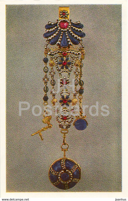 The Hermitage, Leningrad , English Applied Art - Turnip watch. London. 18th cent. - Russia - USSR - 1983 - used - JH Postcards