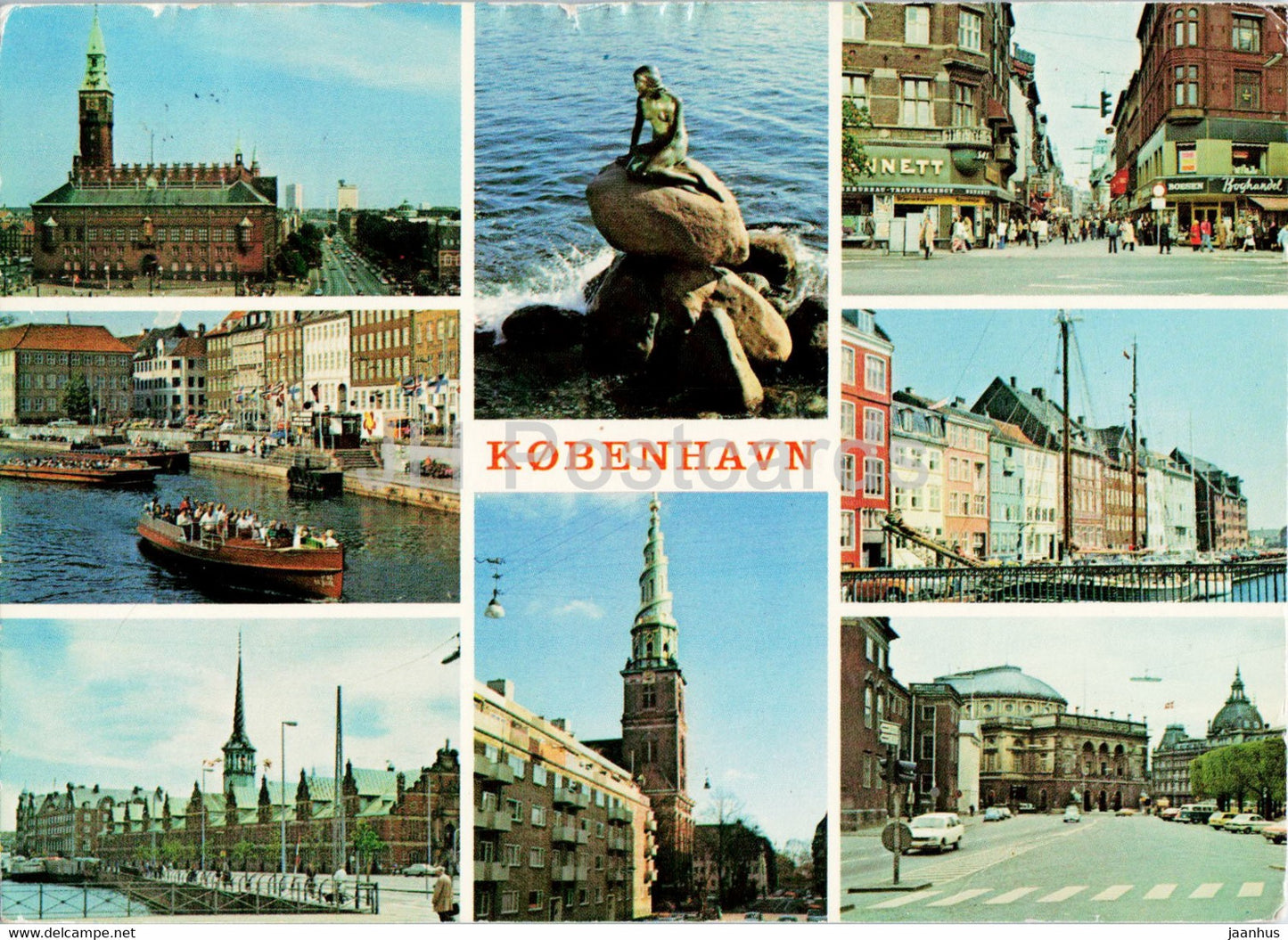 Copenhagen - multiview - city views - 1977 - Denmark - used - JH Postcards