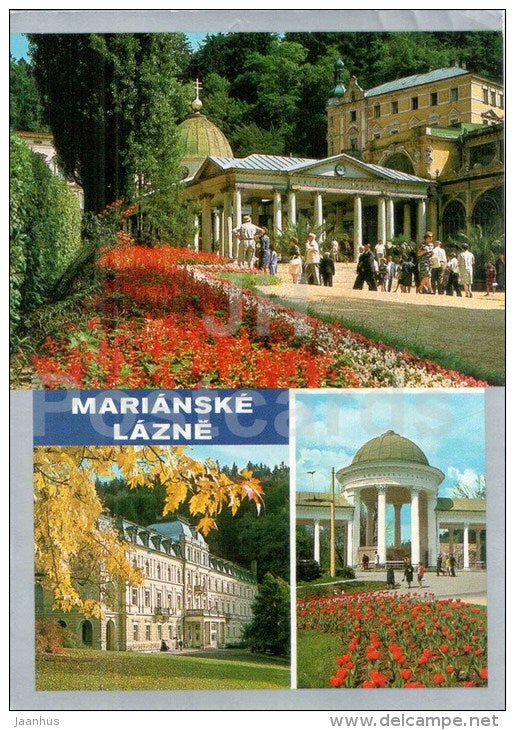 Marianske Lazne - Marienbad - spa - Cross spring - Rudolph Spring - Czechoslovakia - Czech - used 1984 - JH Postcards