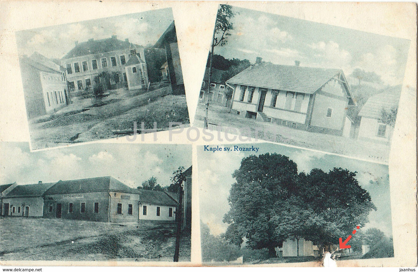 Pozdrav z Vazan V - Kaple sv Rozarky - old postcard - 1914 - Czech Republic - used - JH Postcards