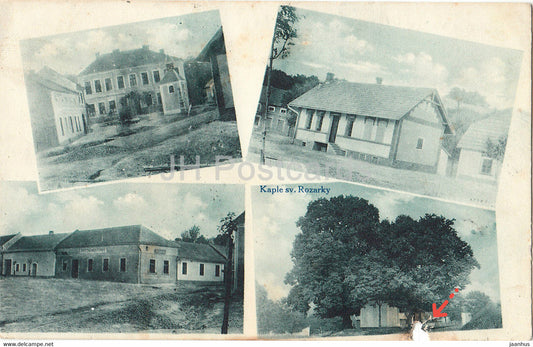 Pozdrav z Vazan V - Kaple sv Rozarky - old postcard - 1914 - Czech Republic - used - JH Postcards