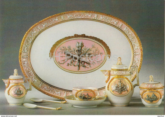 Dejeuner - Puttenmalerei - porcelain - Porzellan Museum Meissen - DDR Germany - unused - JH Postcards