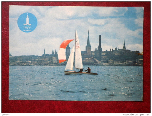 International 470 class - Olympic games Moscow 1980 - sailing boat - 1980 - Estonia USSR - unused - JH Postcards
