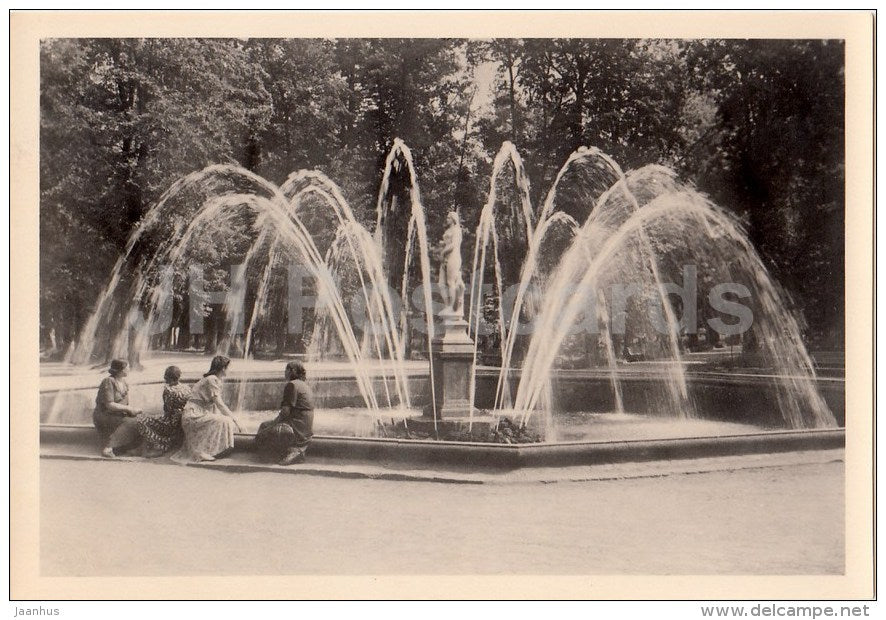 Eve fountain - Petrodvorets - photo card - 1955 - Russia USSR - unused - JH Postcards