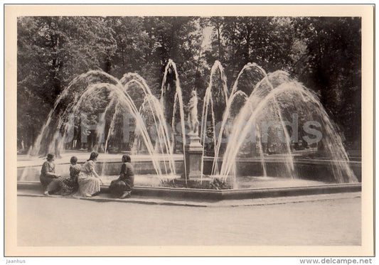 Eve fountain - Petrodvorets - photo card - 1955 - Russia USSR - unused - JH Postcards