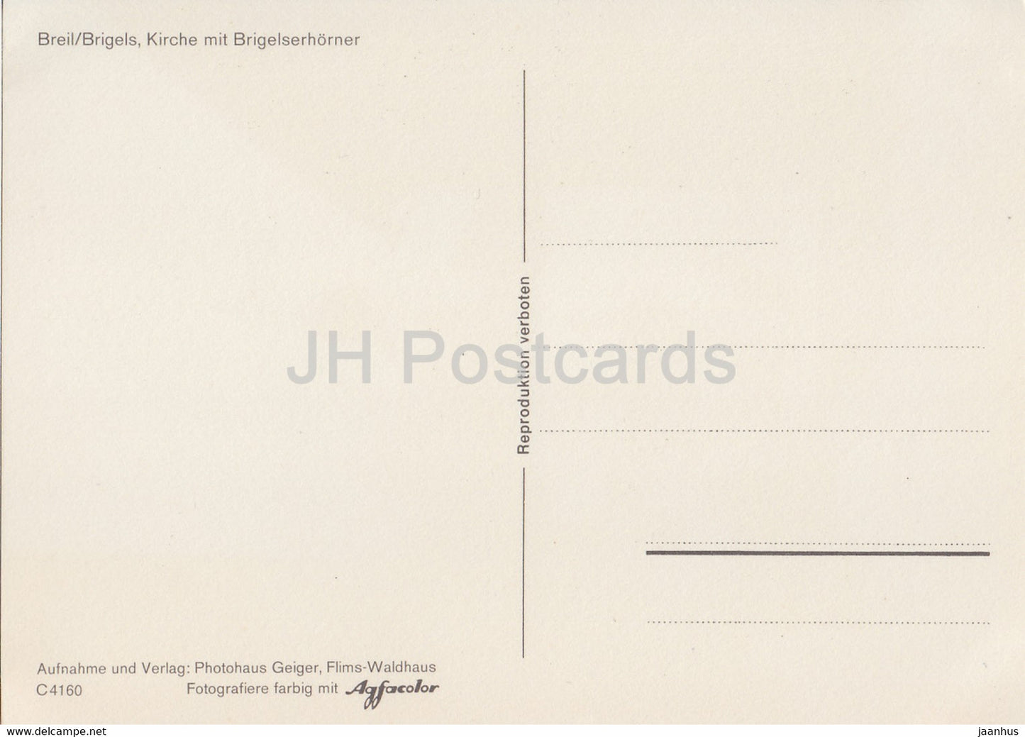 Breil Brigels - Kirche mit Brigelserhorner - church - Switzerland - unused