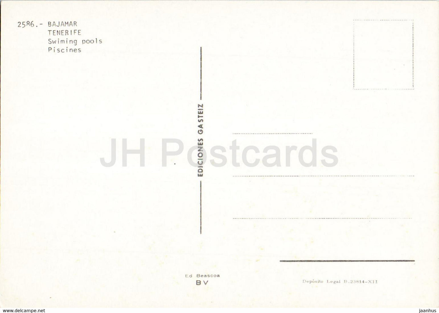 Bajamar - Tenerife - Piscines - Piscines - Gran Canaria - 2586 - Espagne - inutilisé