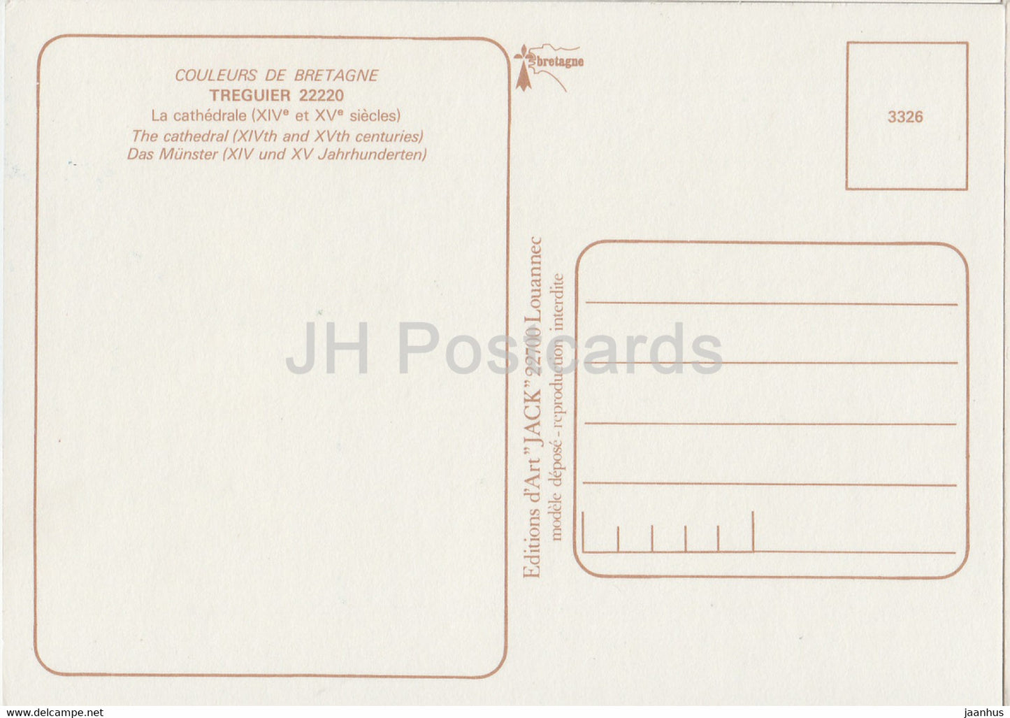 Treguier - La Cathedrale - cathedral - 22220 - France - unused