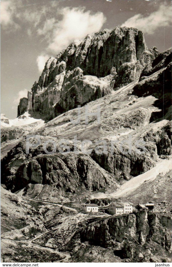 Rif Vajolet 2255 - Passo del Principe - Catinaccio d' Antermoia - old postcard - 1954 - Italy - used - JH Postcards