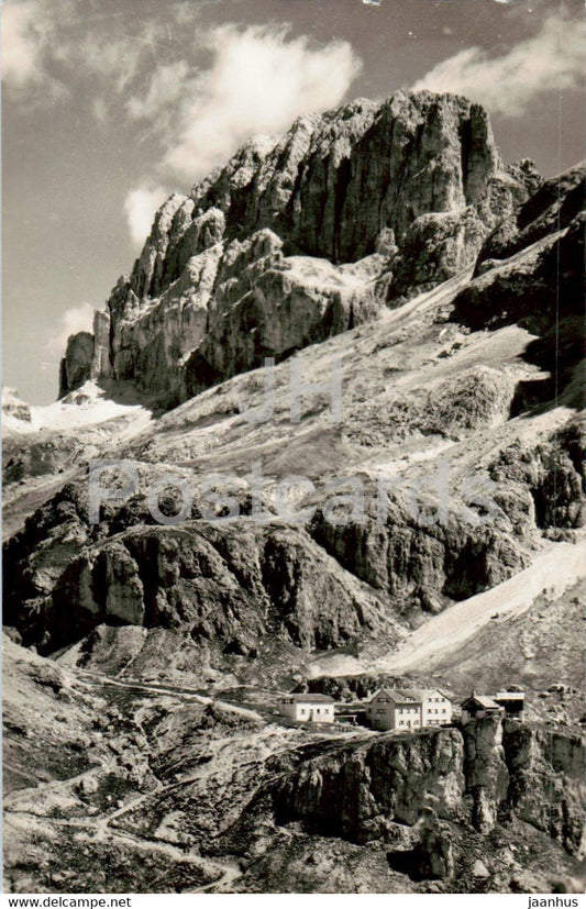 Rif Vajolet 2255 - Passo del Principe - Catinaccio d' Antermoia - old postcard - 1954 - Italy - used - JH Postcards