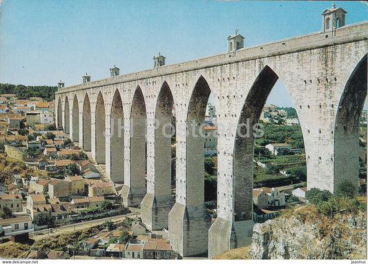 Aqueduto das Aguas Livres - Aquaduct of Lisbon - Lisboa - 1971 - Portugal - used - JH Postcards