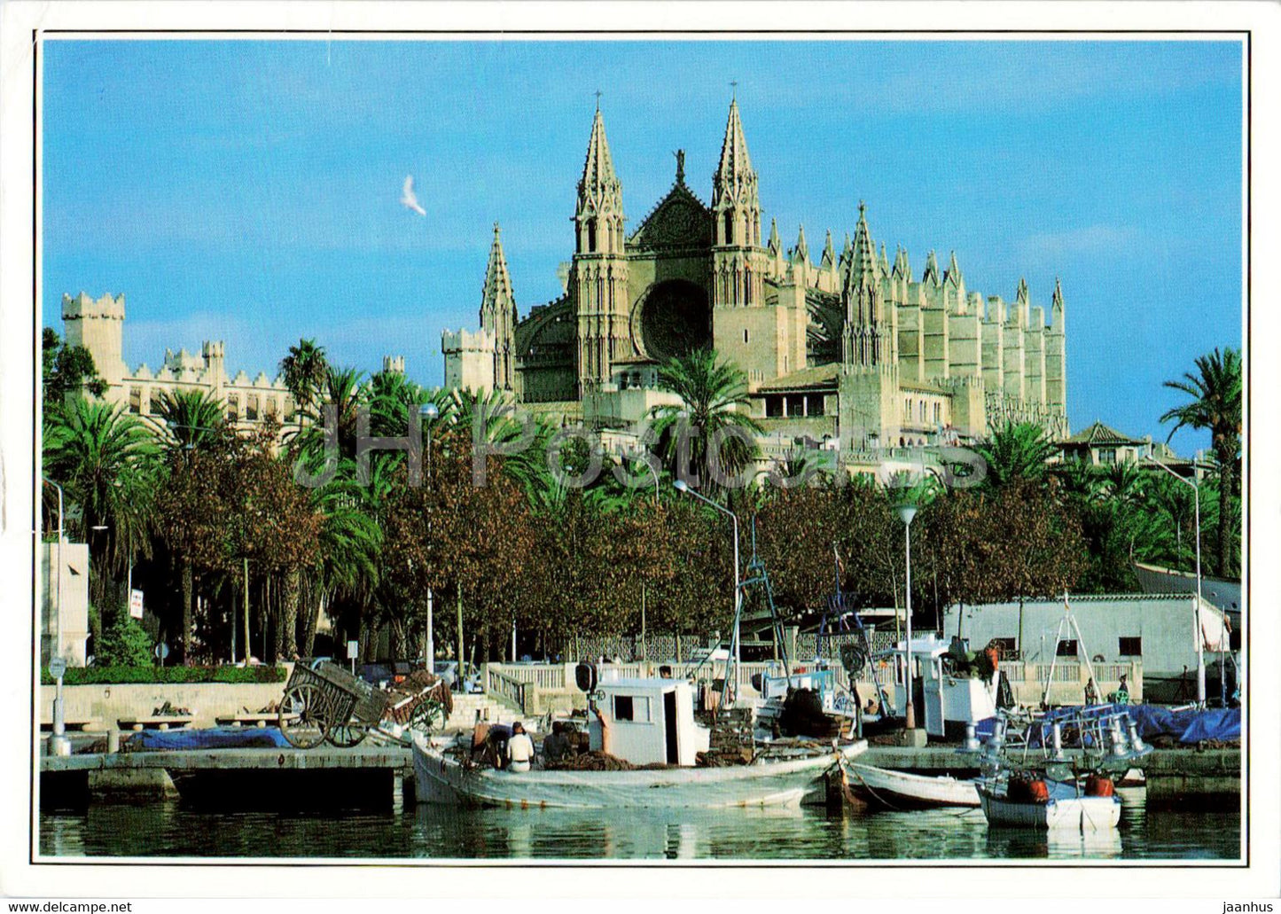 La Catedral - Palma de Mallorca - cathedral - boat - 463 - Spain - used - JH Postcards