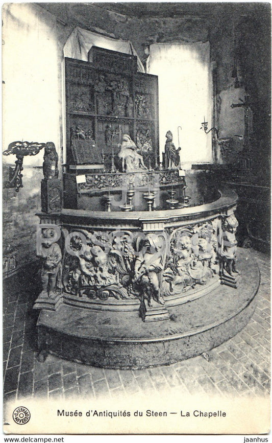 Musee d'Antiquites du Steen - La Chapelle - old postcard - 1910 - Belgium - used - JH Postcards