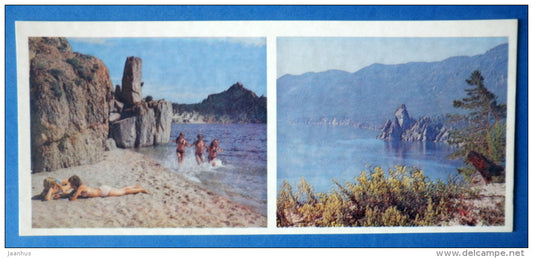 Peschanaya Bay - beach - Lake Baikal - 1978 - Russia USSR - unused - JH Postcards