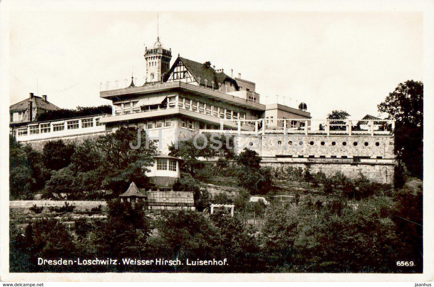 Dresden Loschwitz - Weisser Hirsch - Luisenhof - old postcard - 1932 - Germany - used - JH Postcards
