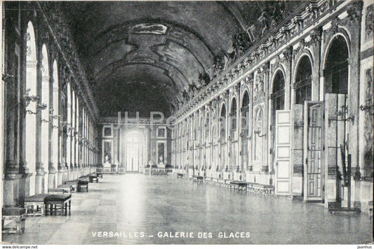 Versailles - Galerie des Glaces - old postcard - France - unused - JH Postcards