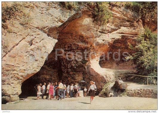 Gutmana cave in Sigulda - 1977 - Latvia USSR - unused - JH Postcards